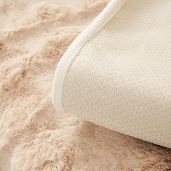 Rabbit Plush Sofa Cushion Winter Padded Plush Cushion Non-slip Leather Sofa Cover Cover Cloth Towel