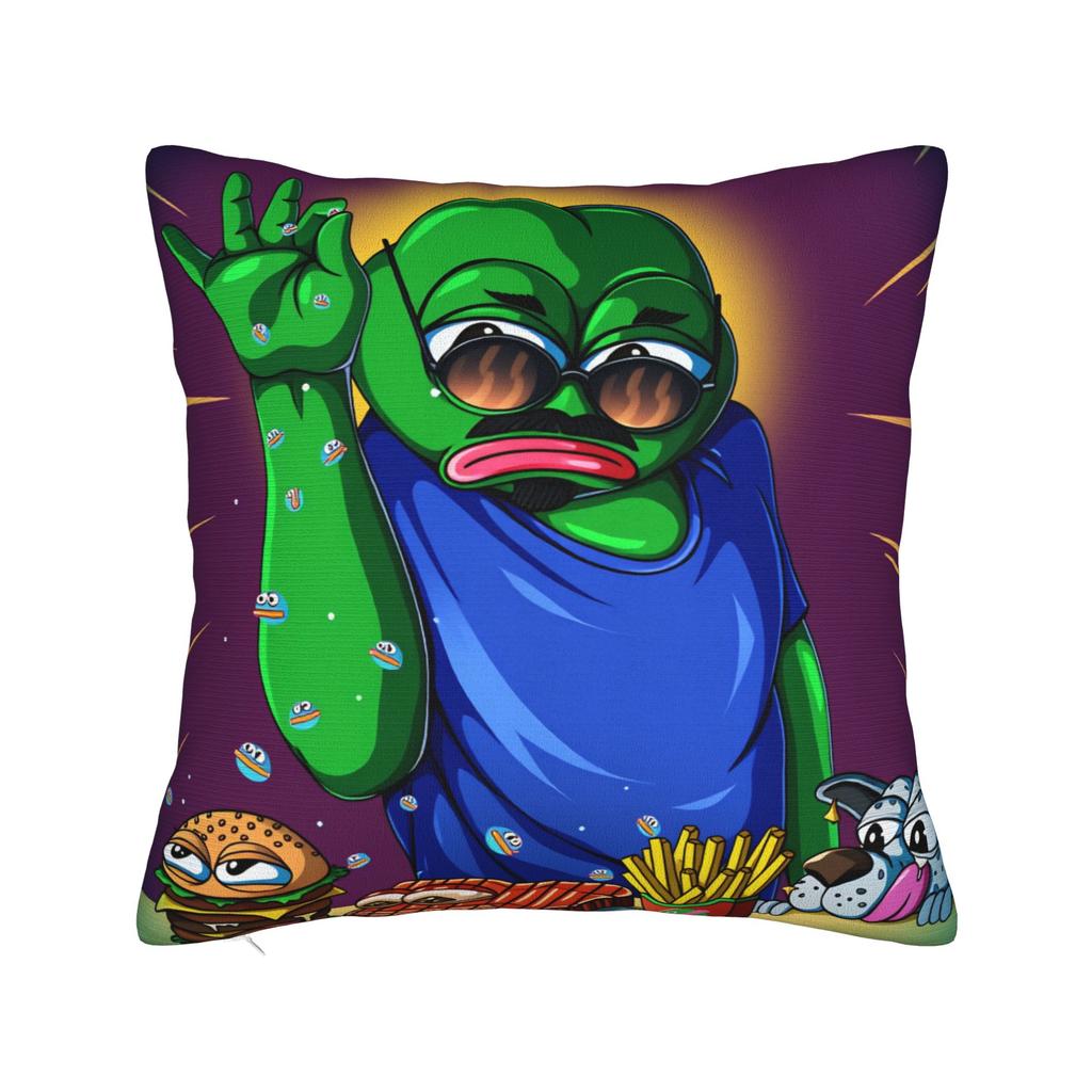 Pepe the Frog Pillowcases  Morden Pillow Case For Sofa Home Decoration Custom Pillow Cover