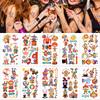 10sheets Cartoon Circus Animals Clown Tattoo Stickers For Hand Arm Body Temporary Waterproof Tattoo Stickers Kids Creative Gifts