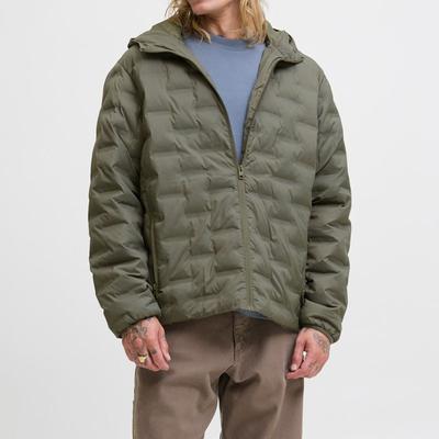 Мужская текстурированная ветровка Haston с капюшоном оливкового цвета