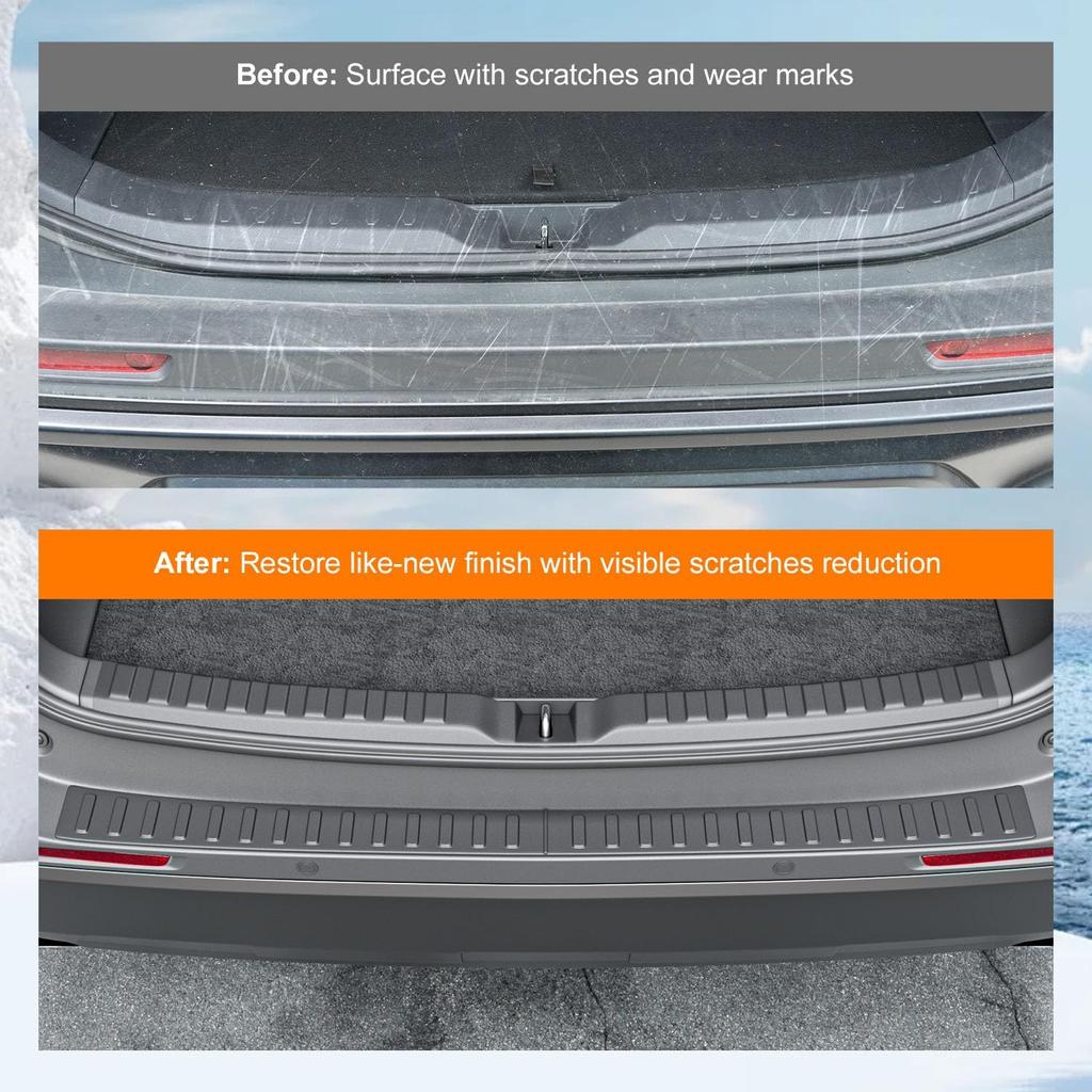 Powoq 2 шт. Защита заднего бампера Совместима с -2025 Toyota RAV4 Защита накладки порога багажника Замена для -2025 Toyota RAV4 Аксессуары