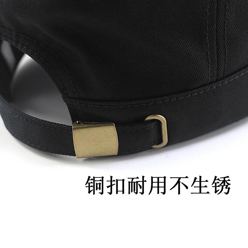 Big Head Circumference Flat Top Hat Men's Hat Large Size Enlarged Deepened Large Hat Men's Spring and Autumn