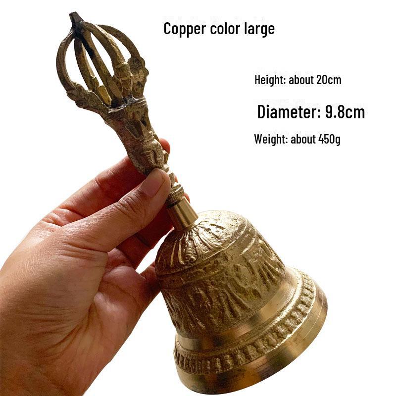 «Латунная ручная погремушка с пятью колокольчиками для использования дома или в магазине»