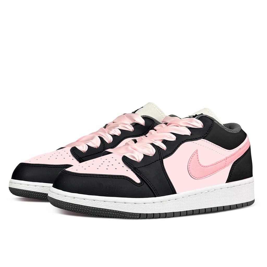 Jordan Air Jordan 1 Износостойкие Низкие Винтажные Баскетбольные Кроссовки Женские Клубнично-Розовые 553560-152(Команда153-)