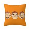 Curious George Square Pillowcase Cushion Cover Pillow Case Throw Pillow Cover For Home Bedroom Car