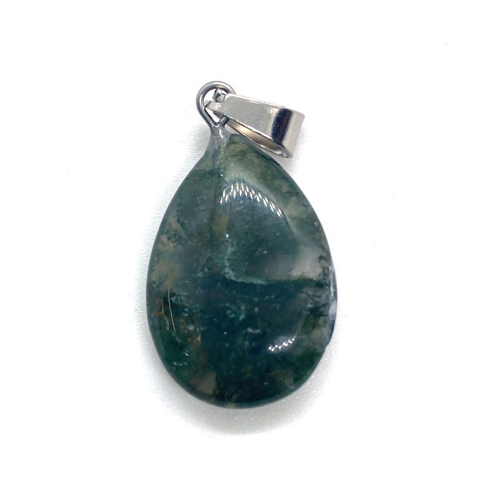 Кулон-капля из опала, камень 17x27 мм, одинарное отверстие, застежка-дыня, аксессуар для ожерелья, для DIY