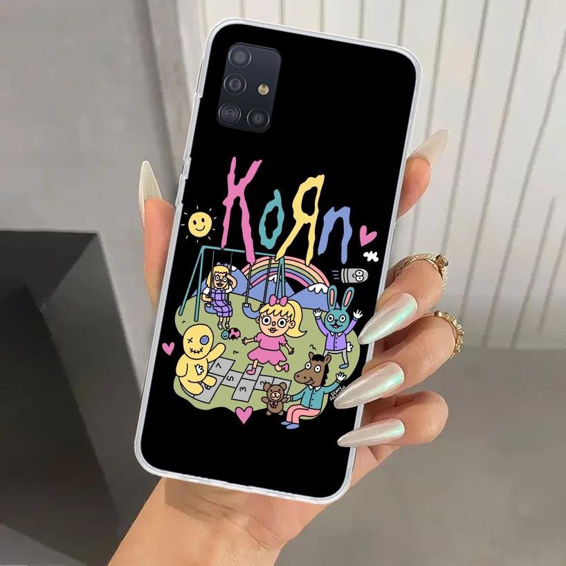Чехол для телефона K-Korn Rock Band для Samsung Galaxy A52 A32 A22 A12 A02S A50S A30S A10S Note 20 Ultra 10 Plus S10 A31 A20 A71 A72 Gal