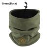 Half Face Coverage Ski Tube Scarf Fleece Cold-proof Collar Windproof Half Face Cover  Men Women