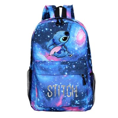 Рюкзак Stitch Студенты Мальчики Девочки обратно в школу Сумки Подростки Повседневный рюкзак Молния