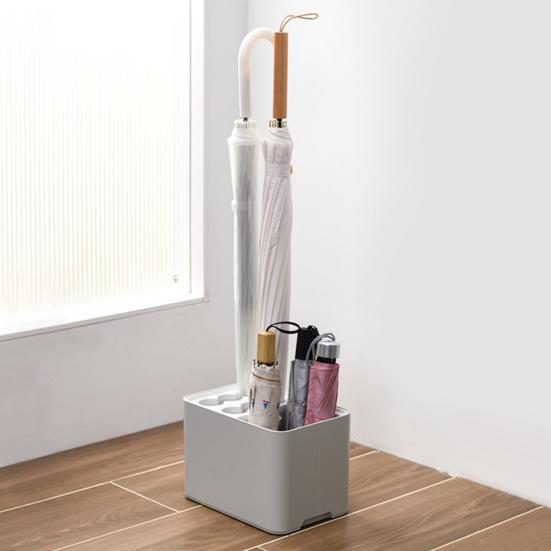 Подставка для зонта со съемным капельным отделением Tay10, прочная складная длинная стойка для зонта для прихожей и дома, офиса, органайзера