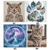 Animal Full 11CT 3 Strands DIY Stamped Kits Needlework Embroidery Kit for Beginners Adults Home Wall Decor