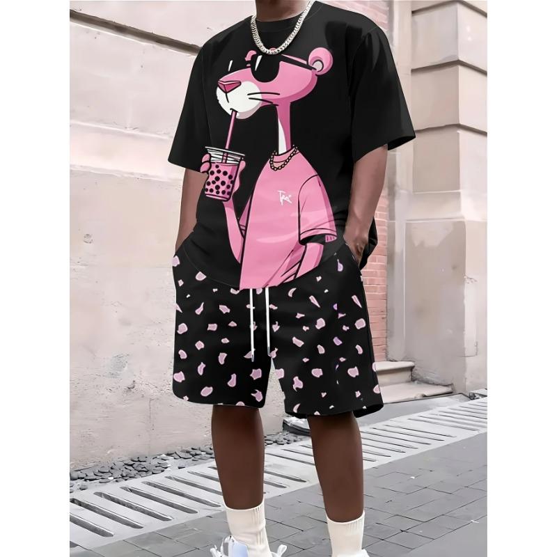 Men's Suit T-shirt Is Stylish and Simple Polyester Fiber 3D Printed T-shirt, Suitable for Outdoor Activities and Daily Wear