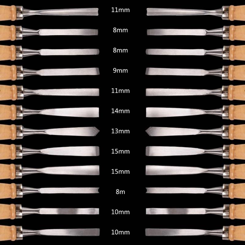 Набор стамесок для резьбы по дереву 12 шт./компл. для хобби
