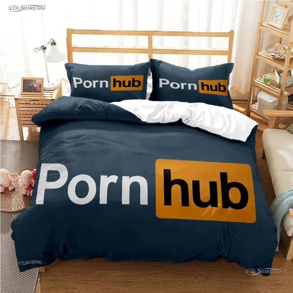 P-Porn H-hub Fashion Tread All Season Duvet Cover Комплект постельного белья Мягкий пододеяльник и наволочка для подростка Single/Double/Queen/King