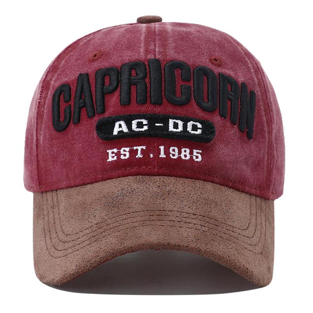 Retro Letter Embroidery Baseball Cap Spring Summer Adjustable Cotton Snapback Hat Hip Hop Streetwear Sun Hats for Men Women