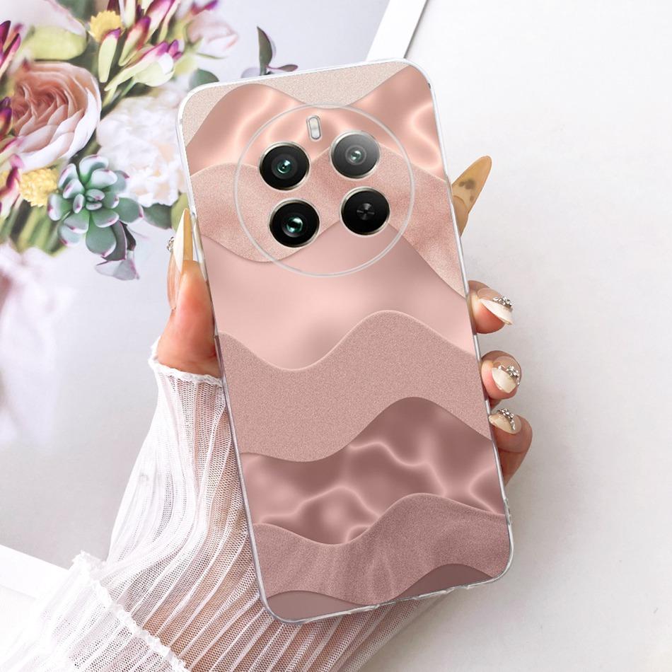 For Realme 12+ 12X 12 5G Cute Flower Butterfly Cat Painted Case For Realme12 5G 12 Plus 12X 12Plus Soft Silicone TPU Phone Cases