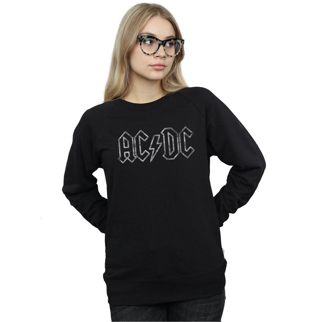 AC/DC Womens/Ladies Jagged Logo Sweatshirt