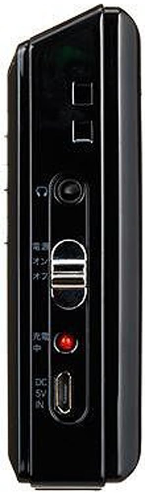 Yazawa Corporation YAZAWA One Seg TV AM FM inch Адаптер переменного тока в комплекте Тип зарядки microUSB радио с функцией сна Черный TV03BK 4.3