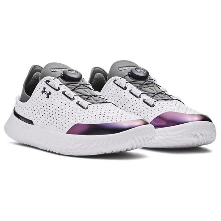 Under Armour Stylish Comfortable Shock Absorbing Breathable Low Top Casual Shoes Unisex Sneaker White Black 3027049-121