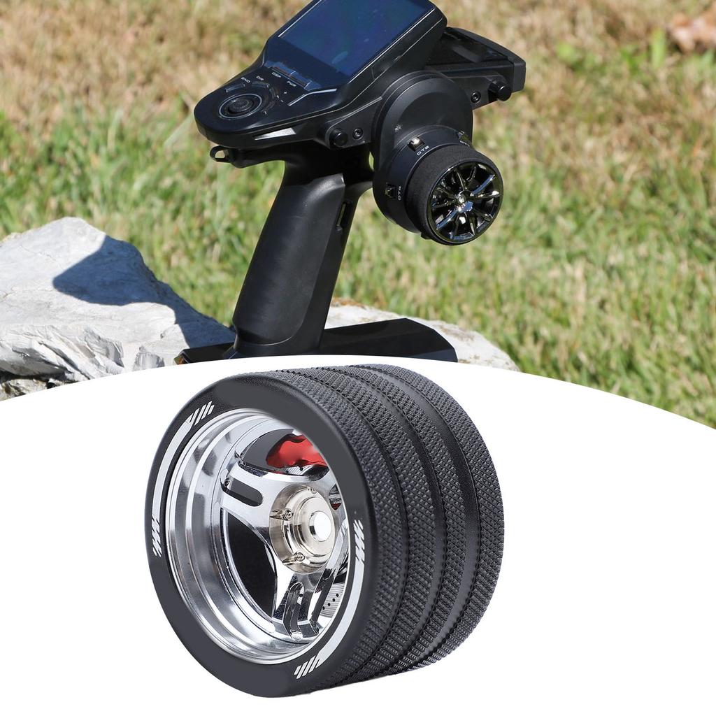 RC Transmitter Steering Hand Wheel Replacement Accessory Aluminum Alloy RC Steering Wheel Grip for for FUTABA