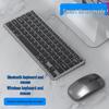 78-клавишная беспроводная клавиатура и мышь Bluetooth и Type-C - Бесшумные, Перезаряжаемые, 2.4G для офиса