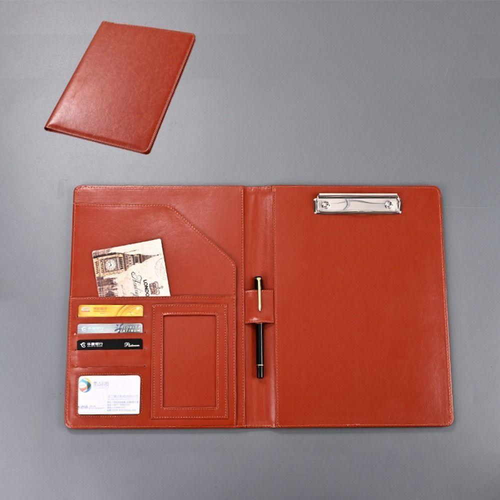 Многофункциональный планшет Кожаные папки для файлов Хранение файлов Папки для файлов с договорами Интервью