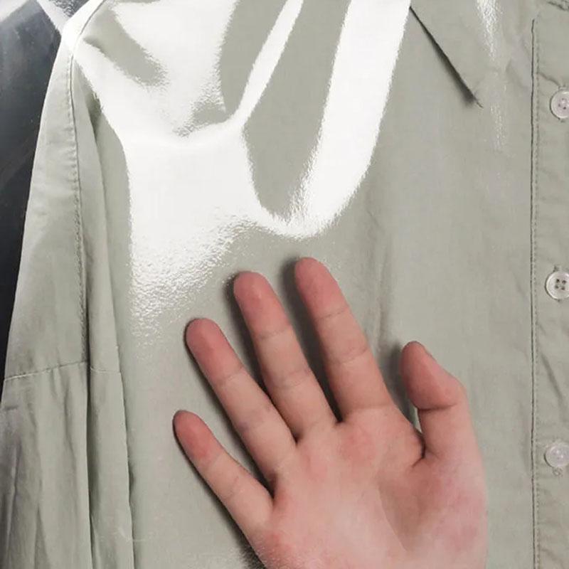 10 Pcs/Lot Coat Dust Cover Translucent Half-body Dust Cover Household Hanger Wardrobe Hanging Bag PVC Suit Shirt Storage Bag