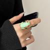 Красочное Эмалевое Кольцо Лягушка Капля Масла Забавное и Уникальное Кольцо Еда Мужчины Женщины Модное Трендовое Персонализированное Ювелирное Украшение