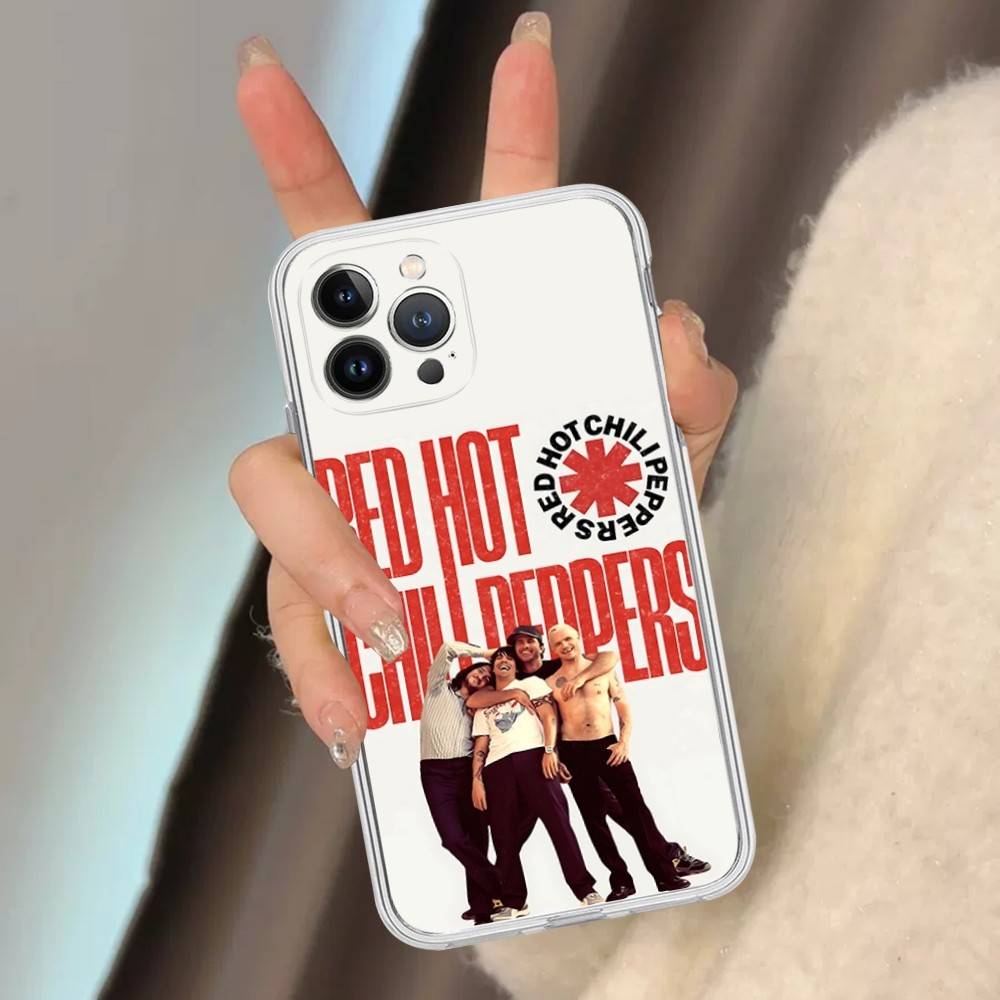 Прозрачный чехол для телефона с изображением группы Red Hot Chili P-Peppers для IPhone 17 Air 16 Pro Max 15 14 13 12 11Plus Ударопрочный чехол