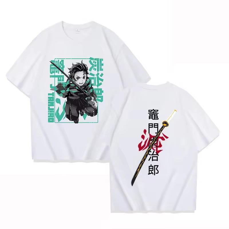 Kamado Tanjirou Printed T-shirts Anime Graphic T Shirt Women Men Casual Tops Cool Summer High Quality Cotton Short Sleeve Tshirt