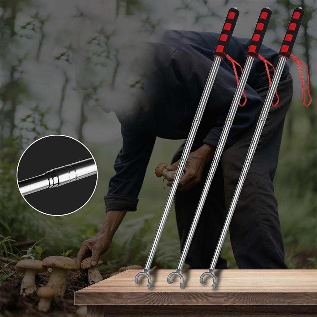 Telescopic Mushroom Picking Tool Sturdy Accessories Foraging Picker