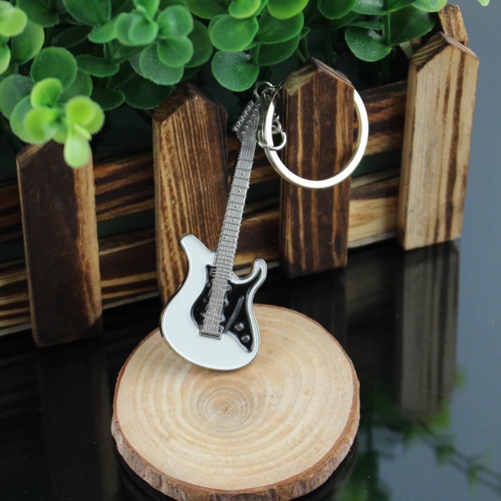 Musical Elements Guitar Keychain Bass Music Lovers Gift Little Fresh Car Key Ring For Man Women