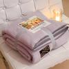 G5Z Роскошное одеяло из кашемира и кораллового флиса - Толстое, теплое, для сна в офисе и как чехол на диван