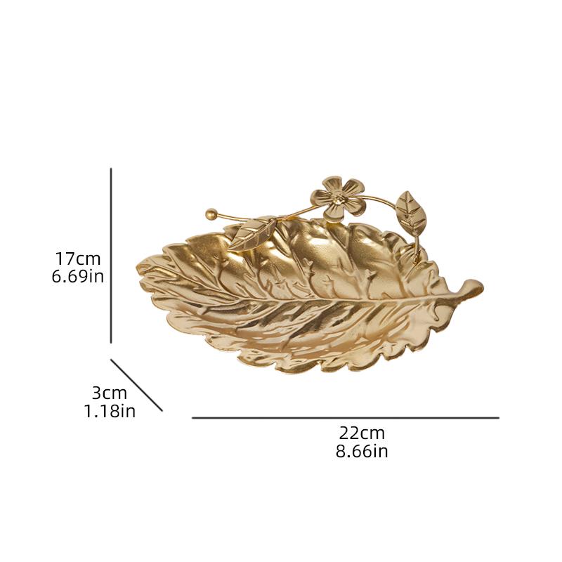 Ид аль-Фитр Золотой фруктовый поднос Креативный Рамадан Металлический фруктовый поднос Блюдо для подачи десертов Многоразовая металлическая декоративная тарелка