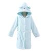Детский милый мультяшный халат с капюшоном из кораллового флиса - Впитывающий, Не линяющий, Плотный, Носимый плащ