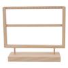 Earring Organizer Stand Log Color Wooden Earrings Jewelry Holder Storage Display Stand for Hanging