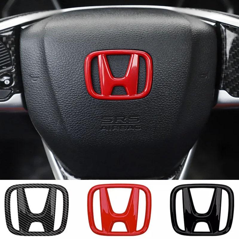 Honda Steering Wheel H Logo Badge Cover for Civic Accord CR-V Fit Odyssey City Multi-Color Car Interior Modification Accessories CB0