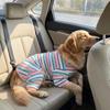 Cotton Dog Four Legged Clothes Elastic Cat Pajamas Colorful Striped Dog Jumpsuits  Indoor Wear