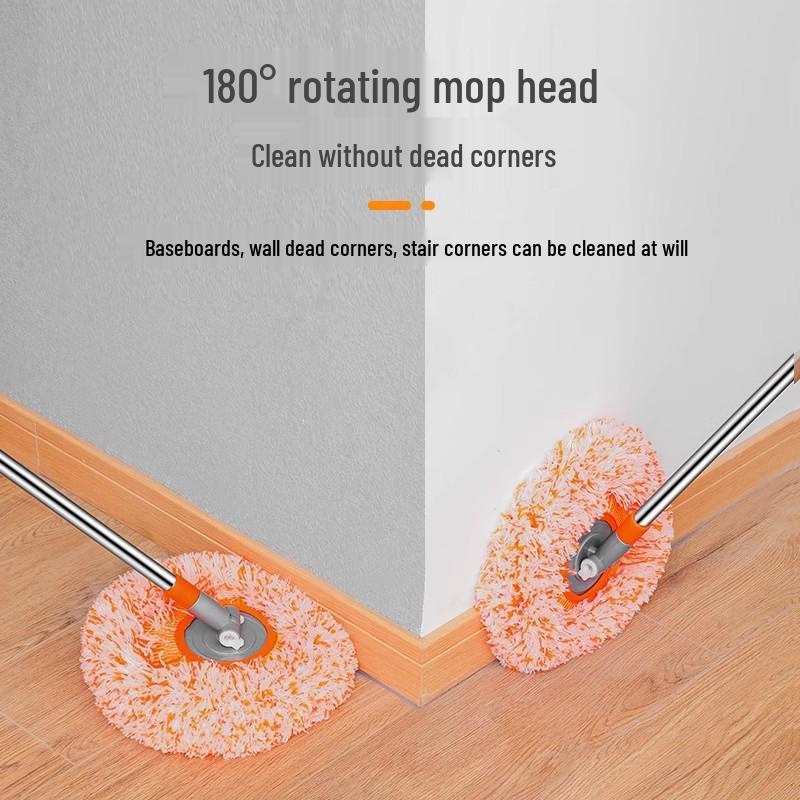 Телескопическая вращающаяся швабра-подсолнух для мытья пола, потолка и стен