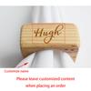 Custom Wooden Napkin Ring Napkin Holder Rustic Natural Napkin Ring Wood Place Card Wedding Engagement Hen Party Table Decoration
