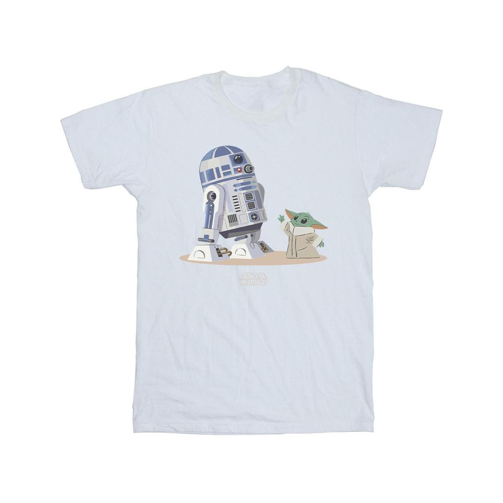 Star Wars Mens The Mandalorian R2D2 And Grogu T-Shirt
