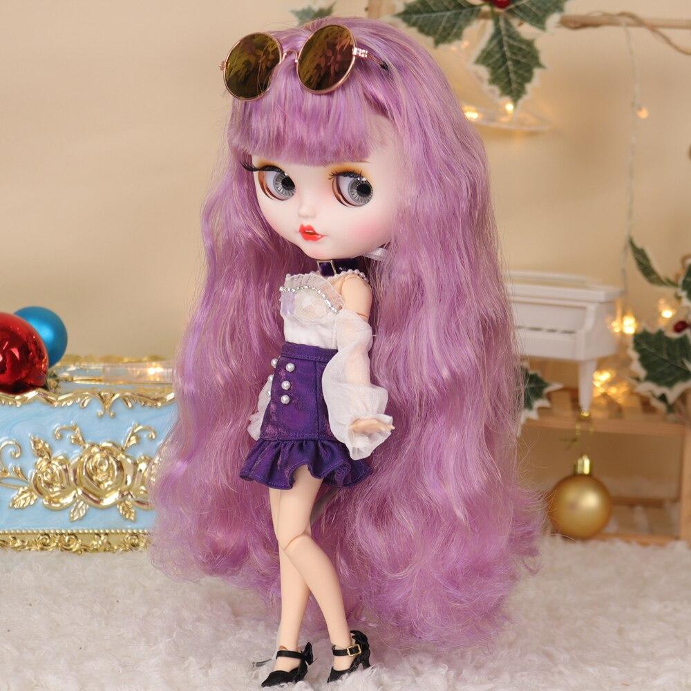 Наряды для ICY DBS Blyth Doll Rock Bunny Idol, платье с очками, модный костюм 1/6 BJD Ob24, косплей, аниме для девочек