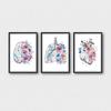 Human Anatomy Organ Poster Brain Heart and Lung Image Wall Art Canvas Painting Medical Room Decorative Print Decoracion Pared