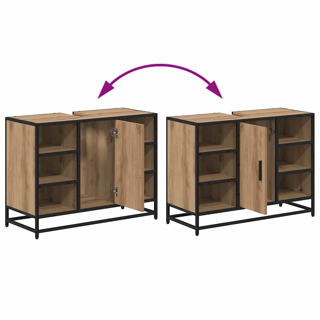 Bathroom Furniture Set 3 pcs Artisan Oak 35 x 37.5 x 188.5 cm