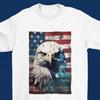 Мужские и женские футболки American Eagle Футболка с флагом Америки День ветеранов Чоппер День независимости