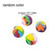 5pcs/set Colorful Cat Training Mute Ball Plush Cat Teaser Ball  for Cleaning Teeth