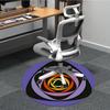 1pc Colorful Swirl Pattern Chair Carpet for Office Non-Slip, Machine Washable Rug for Office, Room - Holiday Decor, Machine Made yy251016046