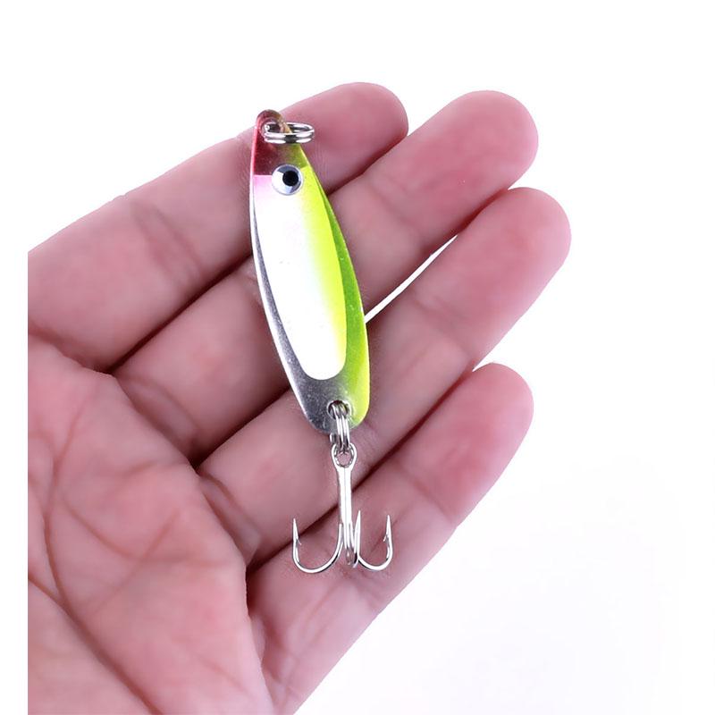 HENGJIA Fishing Lure Spoon 6.5g 5cm Metal Lure Artificial Trout Pike Lures