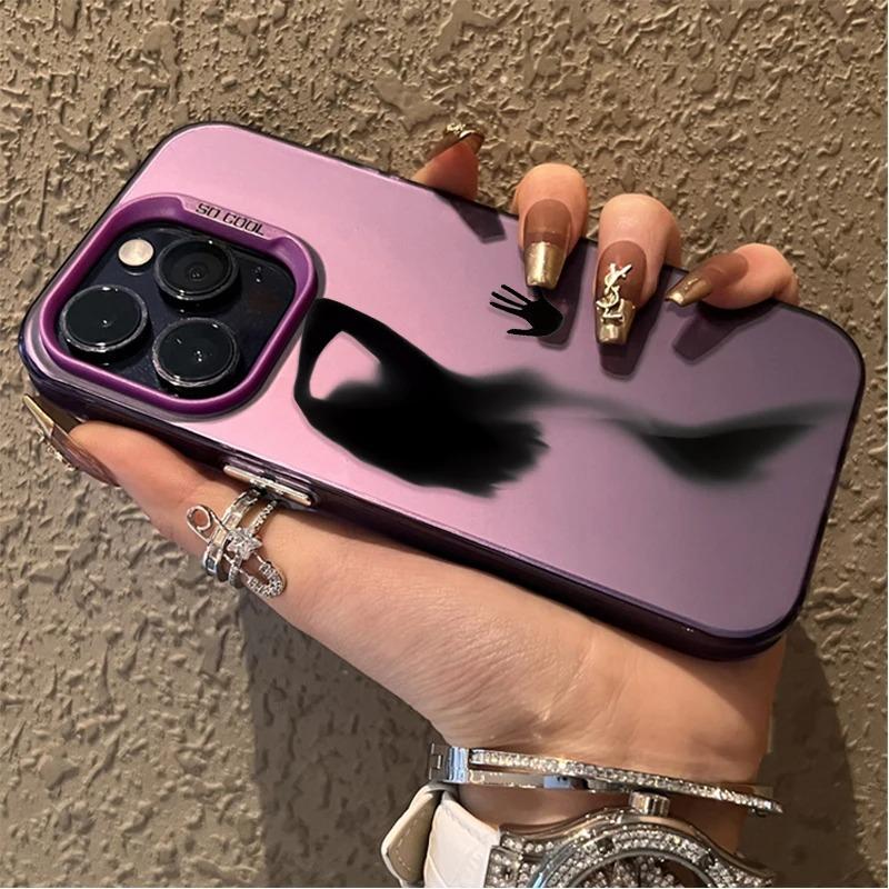 Сексуальный чехол в стиле Фантом для iPhone 16 15 14 13 12 11 Pro Max XS X XR 8 7 Plus Покрытие Матовый Ударопрочный Задняя крышка