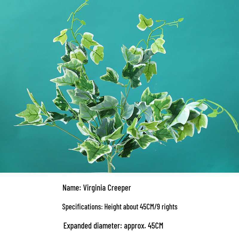 Green Plant Flower Box: Artificial Single Stem Display & Grass Partition for Office or Restaurant Decor
